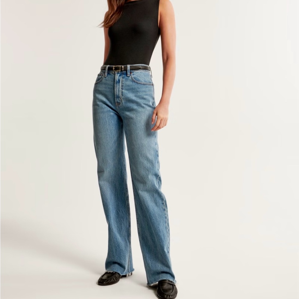 Abercrombie & Fitch Blue Straight Leg Jeans